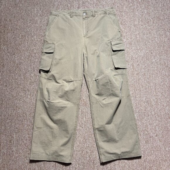 OUR LEGACY Mount Cargo Pants Peafowl Khaki Canvas Mens Size 50 Worn Once EUC - Picture 3 of 14